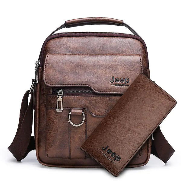 Vintage Men's Shoulder Bag - Large Capacity Casual Tote